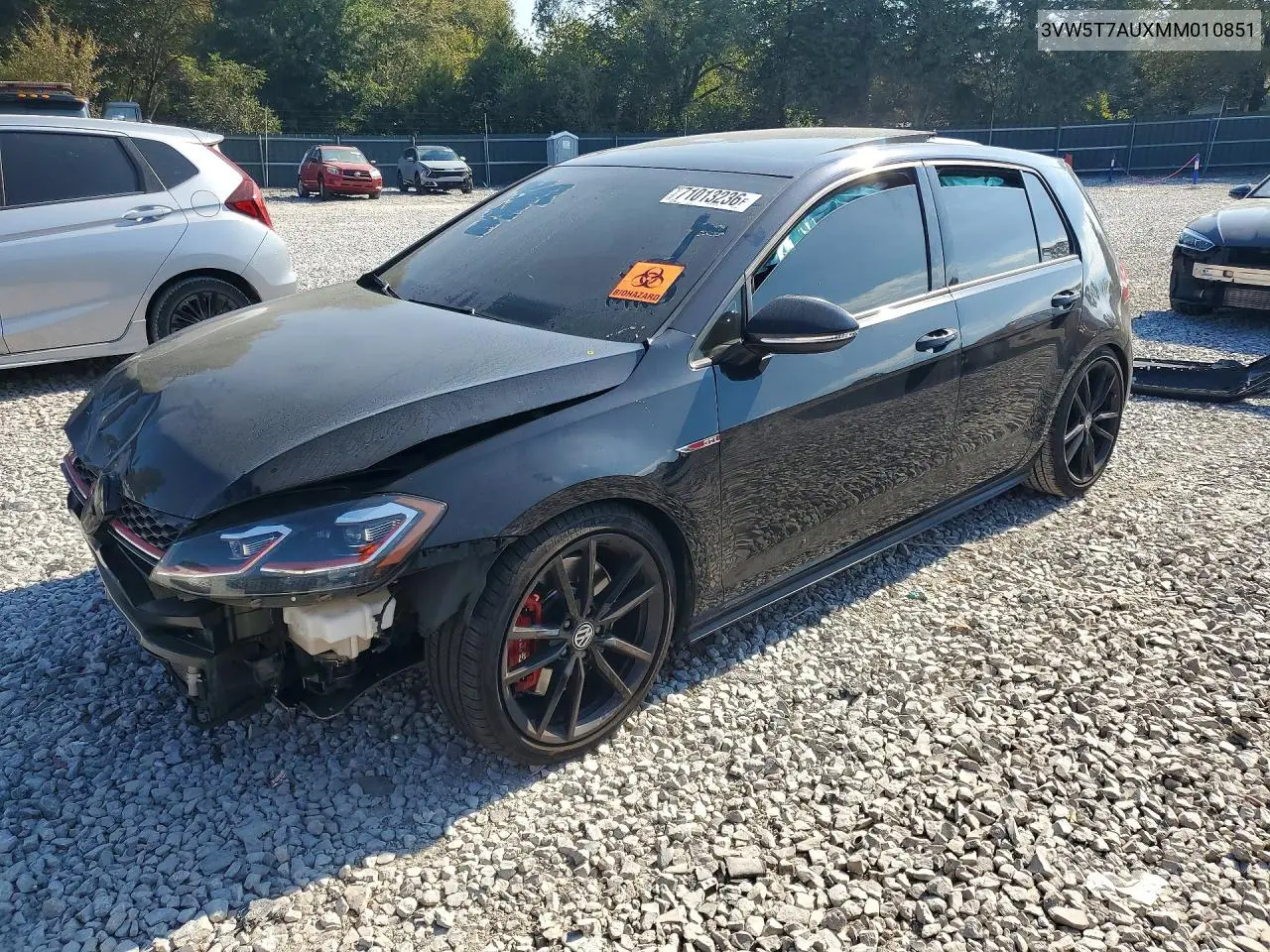 VOLKSWAGEN GTI 2021, VIN 3VW5T7AUXMM010851