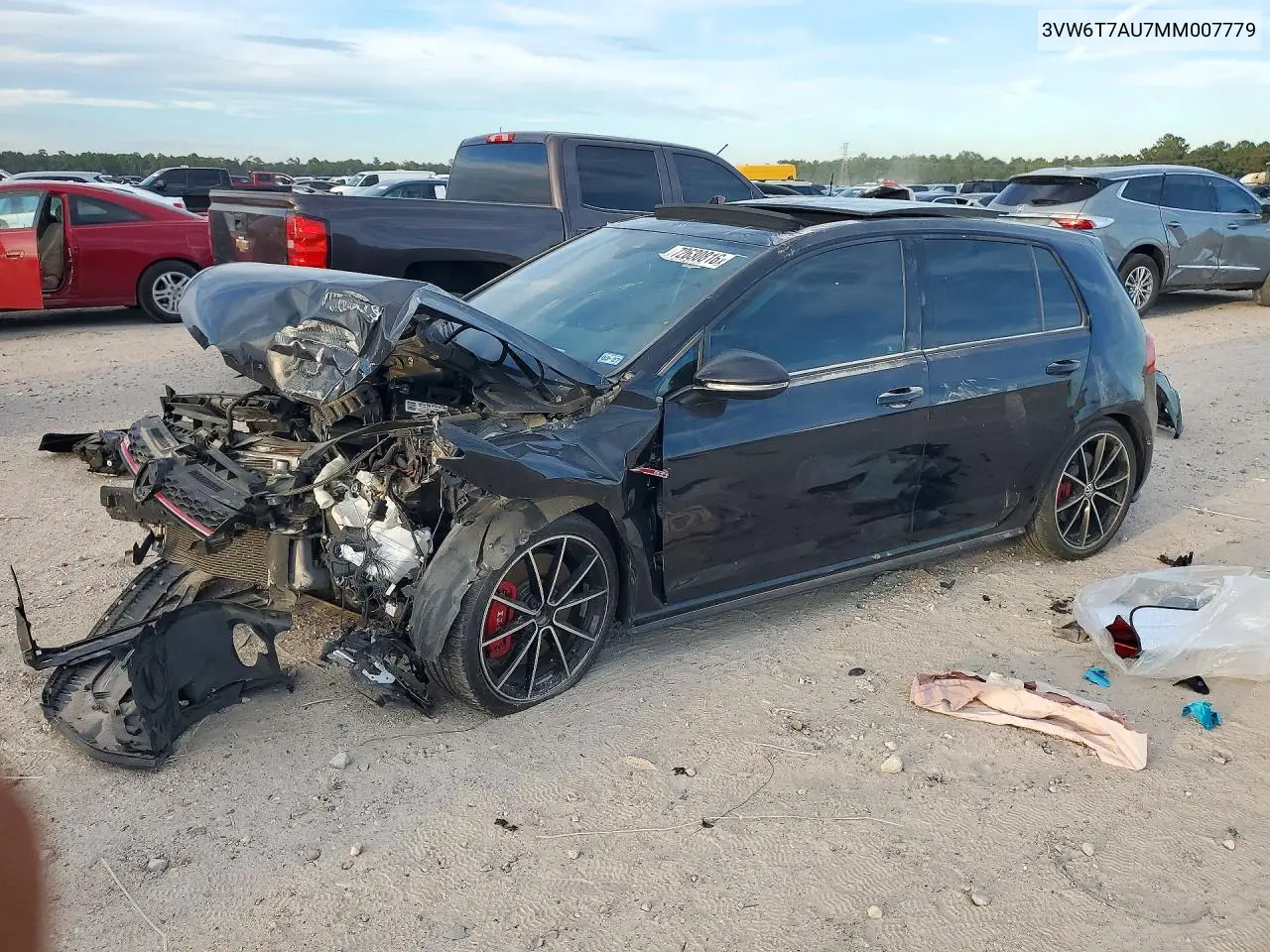 VOLKSWAGEN GTI 2021, VIN 3VW6T7AU7MM007779