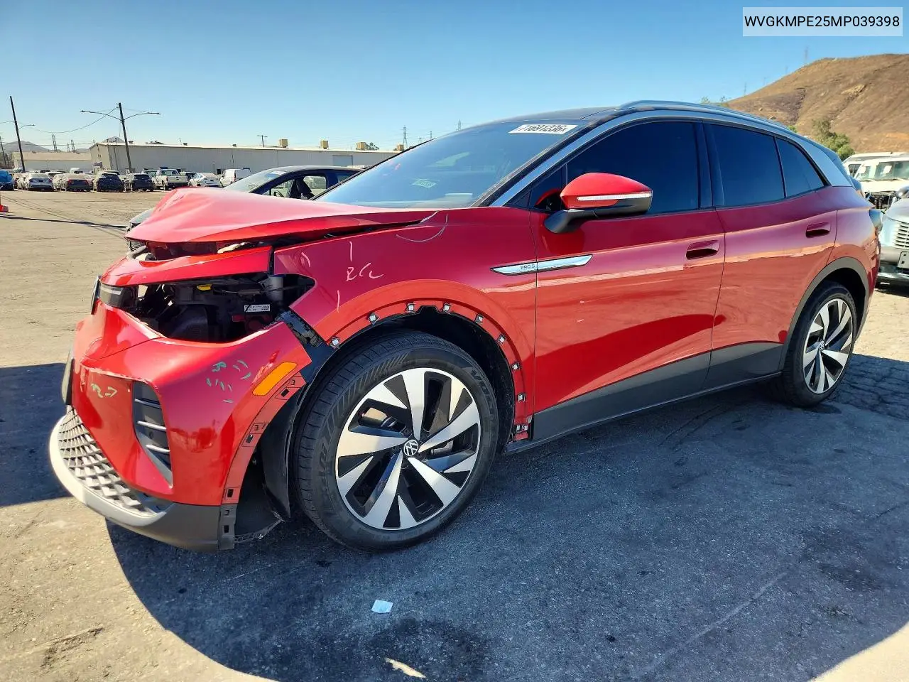 VOLKSWAGEN ID.4 2021, VIN WVGKMPE25MP039398