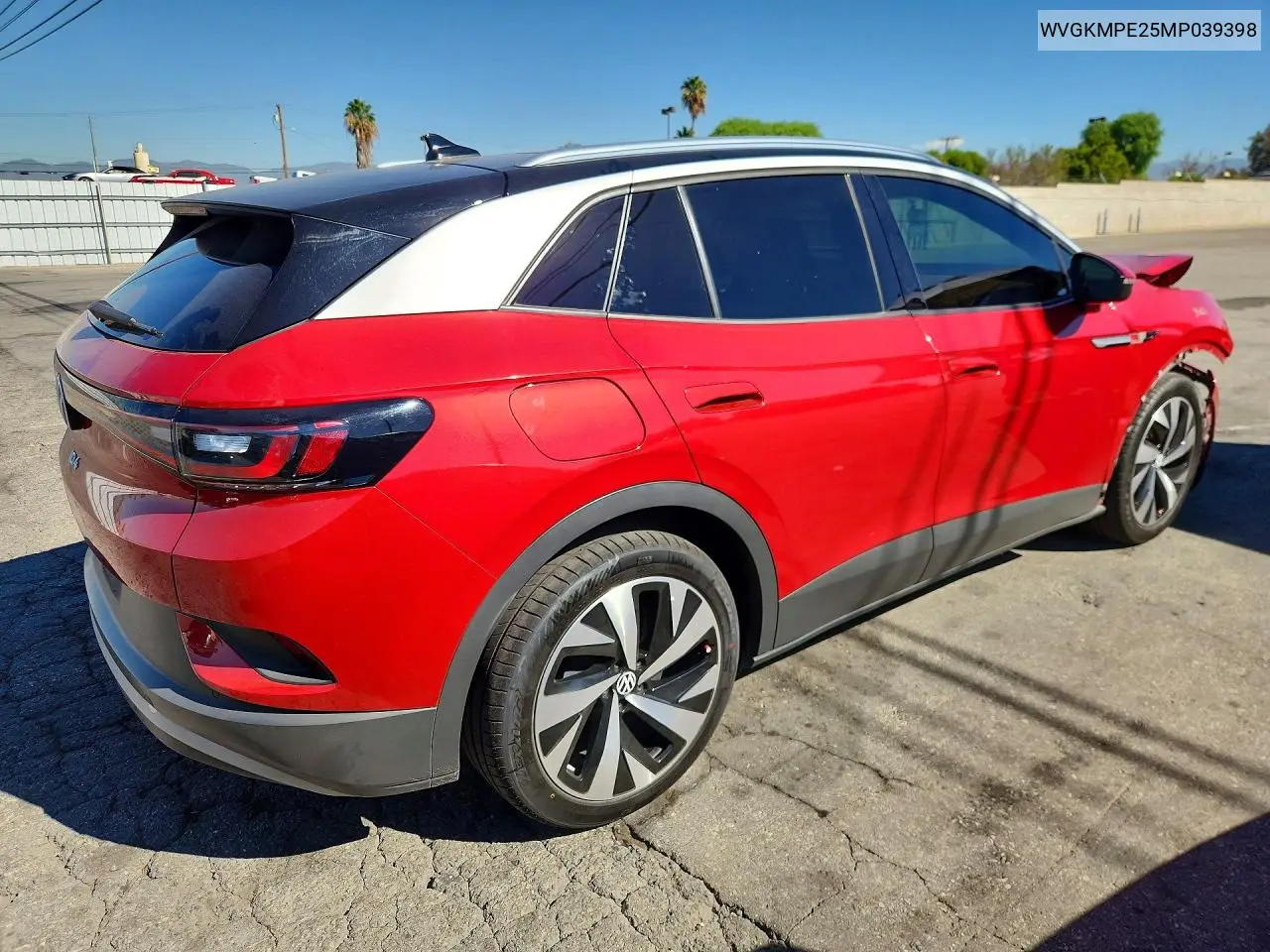2021 VOLKSWAGEN ID.4 VIN WVGKMPE25MP039398 — фото 3