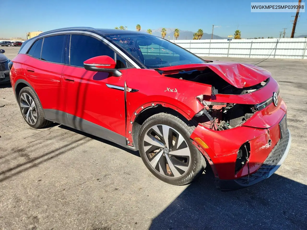 2021 VOLKSWAGEN ID.4 VIN WVGKMPE25MP039398 — фото 4