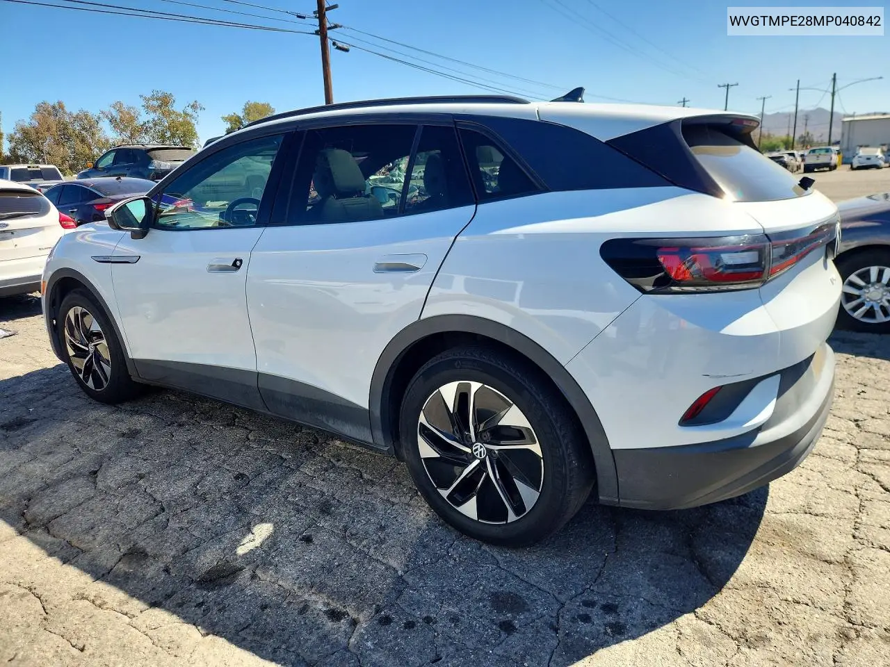 2021 VOLKSWAGEN ID.4 VIN WVGTMPE28MP040842 — фото 2