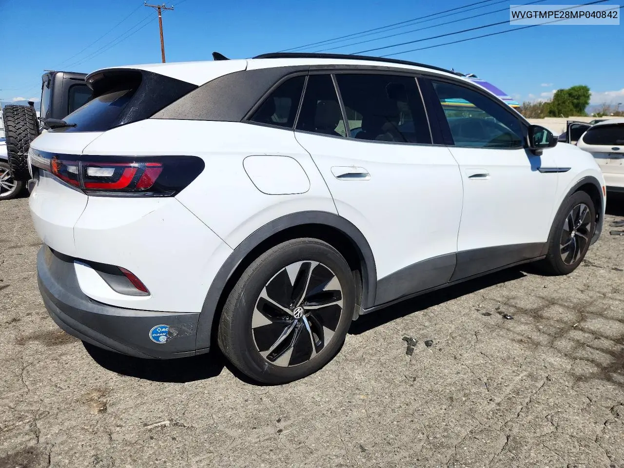 2021 VOLKSWAGEN ID.4 VIN WVGTMPE28MP040842 — фото 3