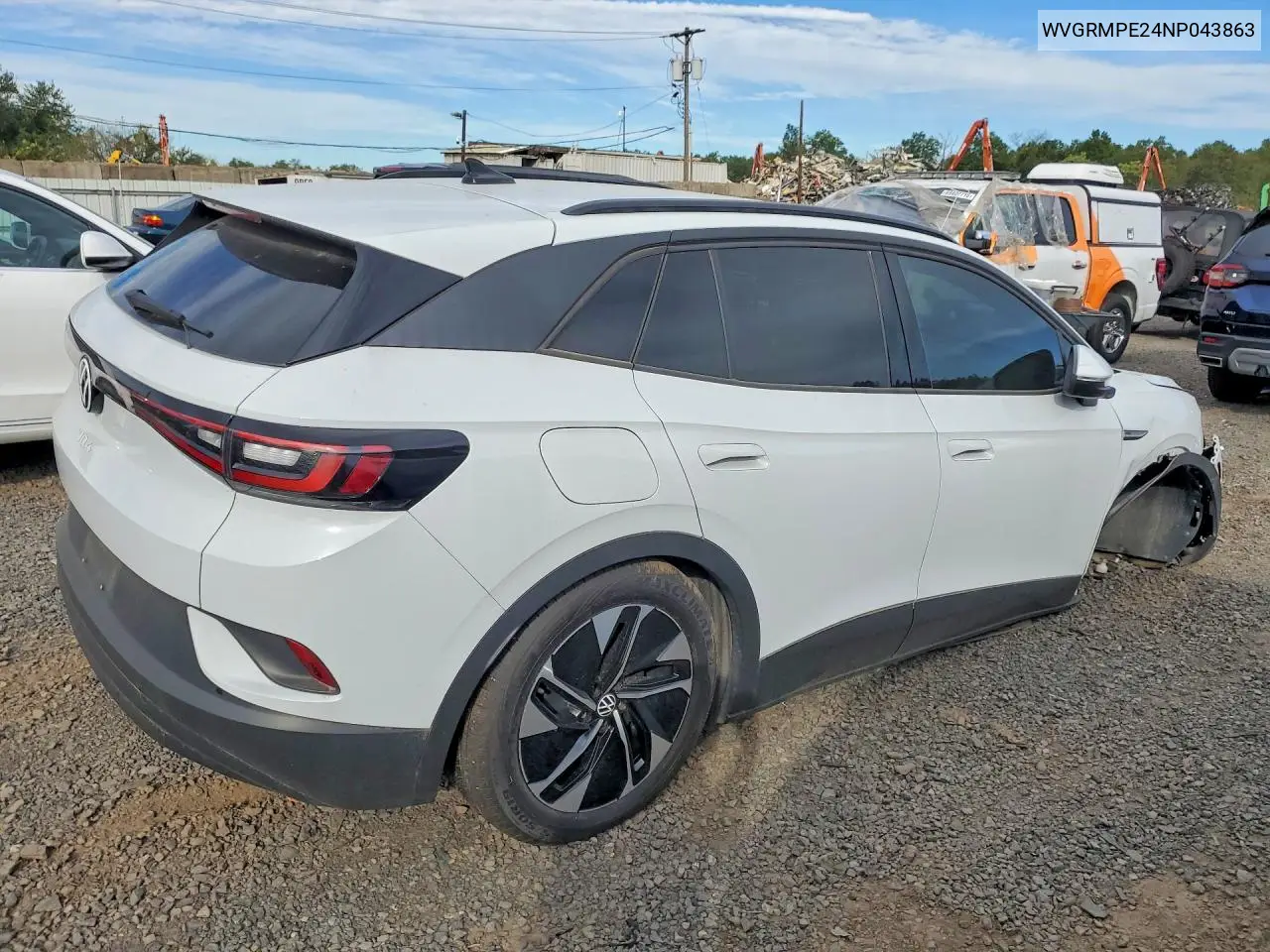 2022 VOLKSWAGEN ID.4 VIN WVGRMPE24NP043863 — фото 3