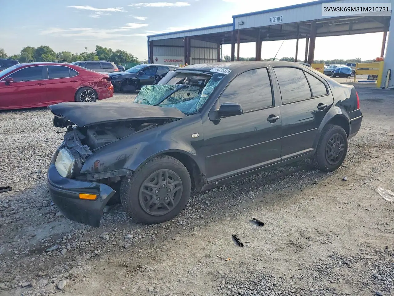 VOLKSWAGEN JETTA 2001, VIN 3VWSK69M31M210731