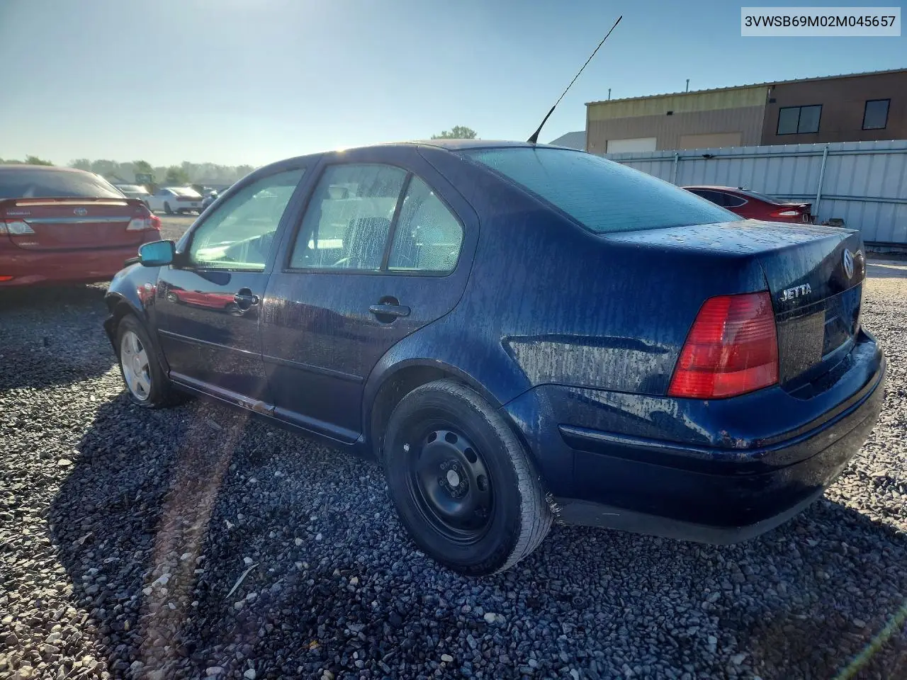 2002 VOLKSWAGEN JETTA VIN 3VWSB69M02M045657 — фото 2