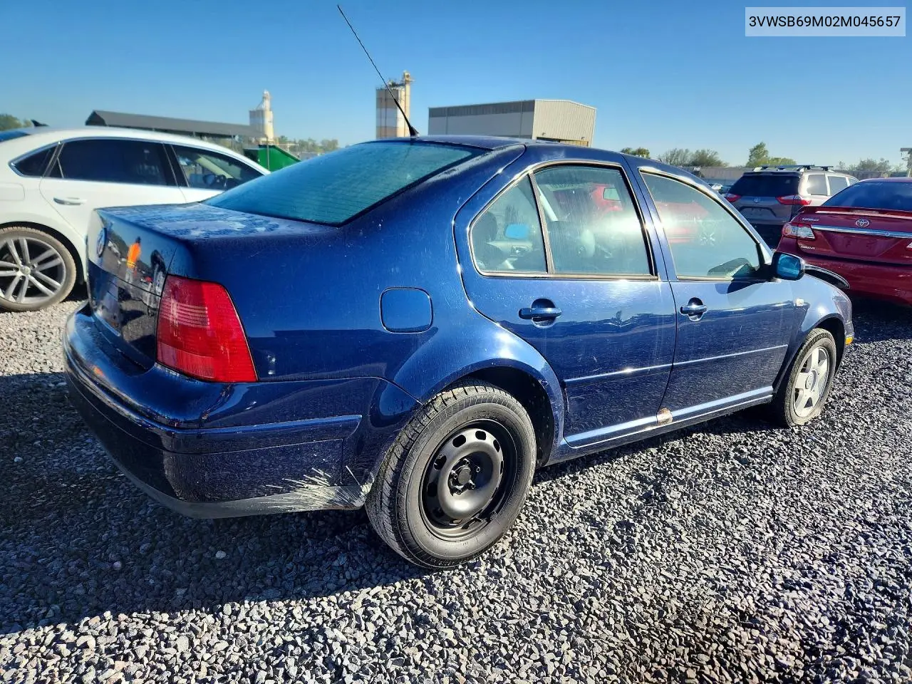 2002 VOLKSWAGEN JETTA VIN 3VWSB69M02M045657 — фото 3