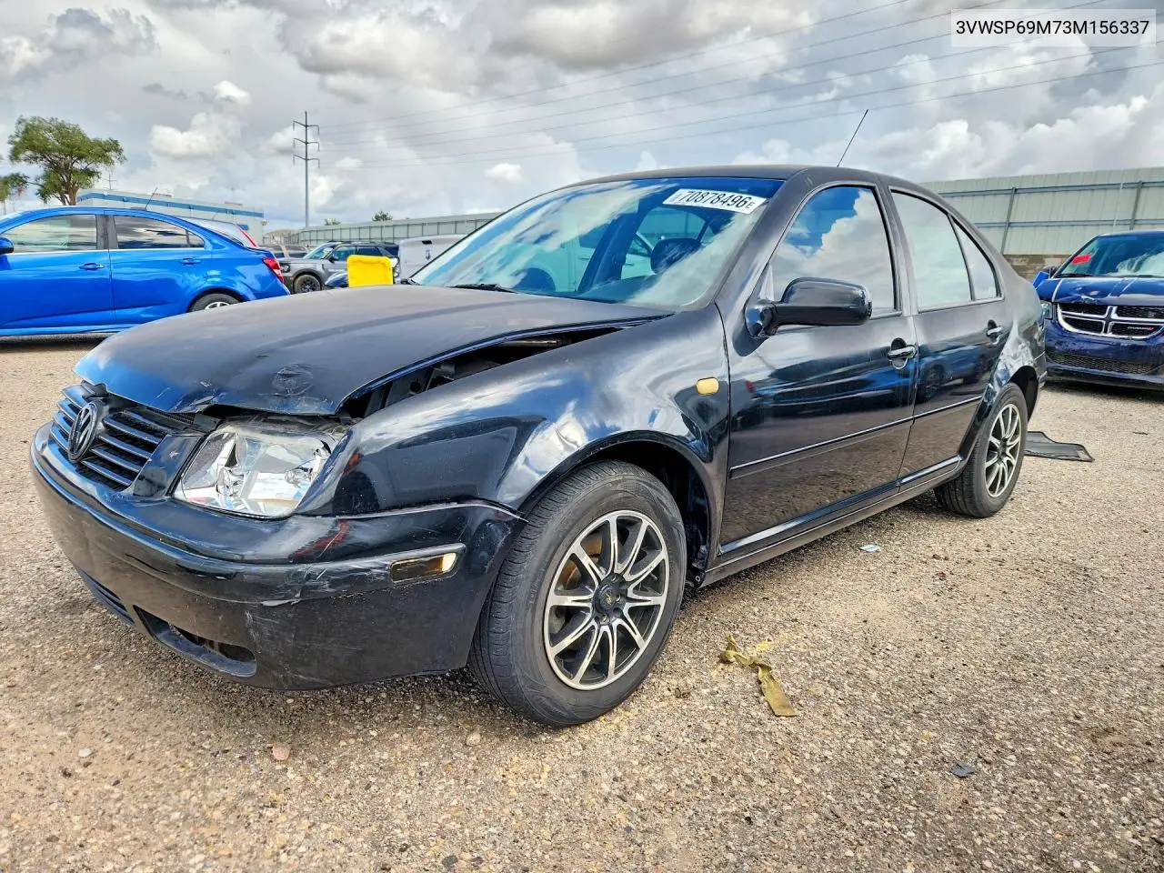 VOLKSWAGEN JETTA 2003, VIN 3VWSP69M73M156337