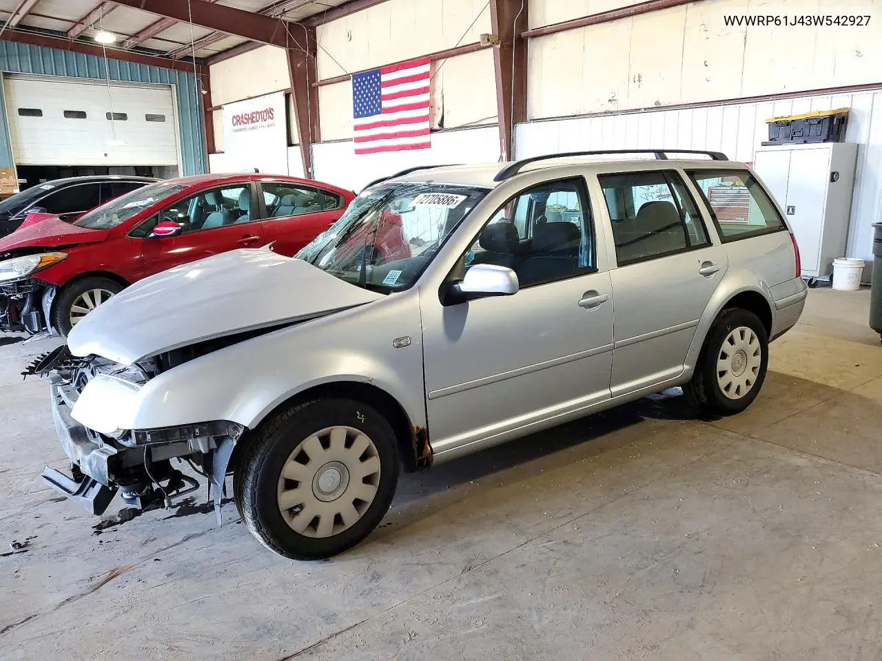 VOLKSWAGEN JETTA 2003, VIN WVWRP61J43W542927