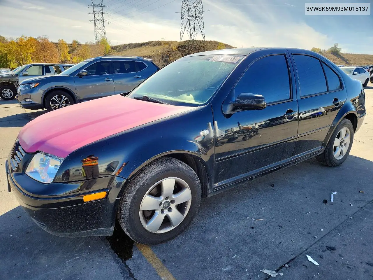 VOLKSWAGEN JETTA 2003, VIN 3VWSK69M93M015137