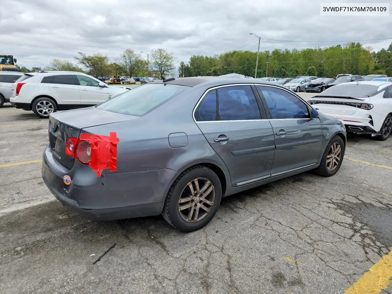 2006 VOLKSWAGEN JETTA VIN 3VWDF71K76M704109 — фото 3