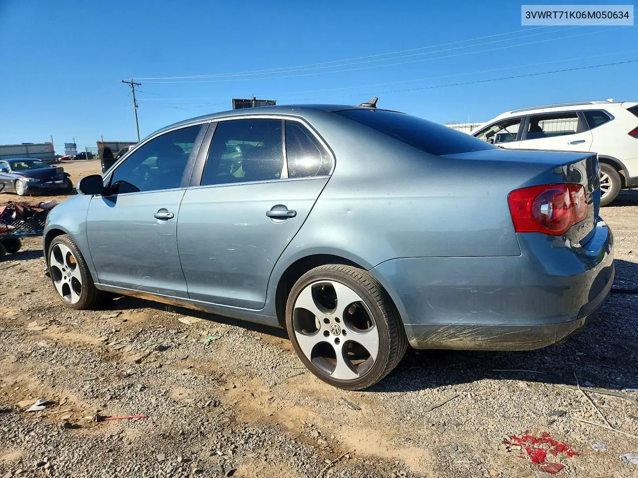 2006 VOLKSWAGEN JETTA VIN 3VWRT71K06M050634 — фото 2