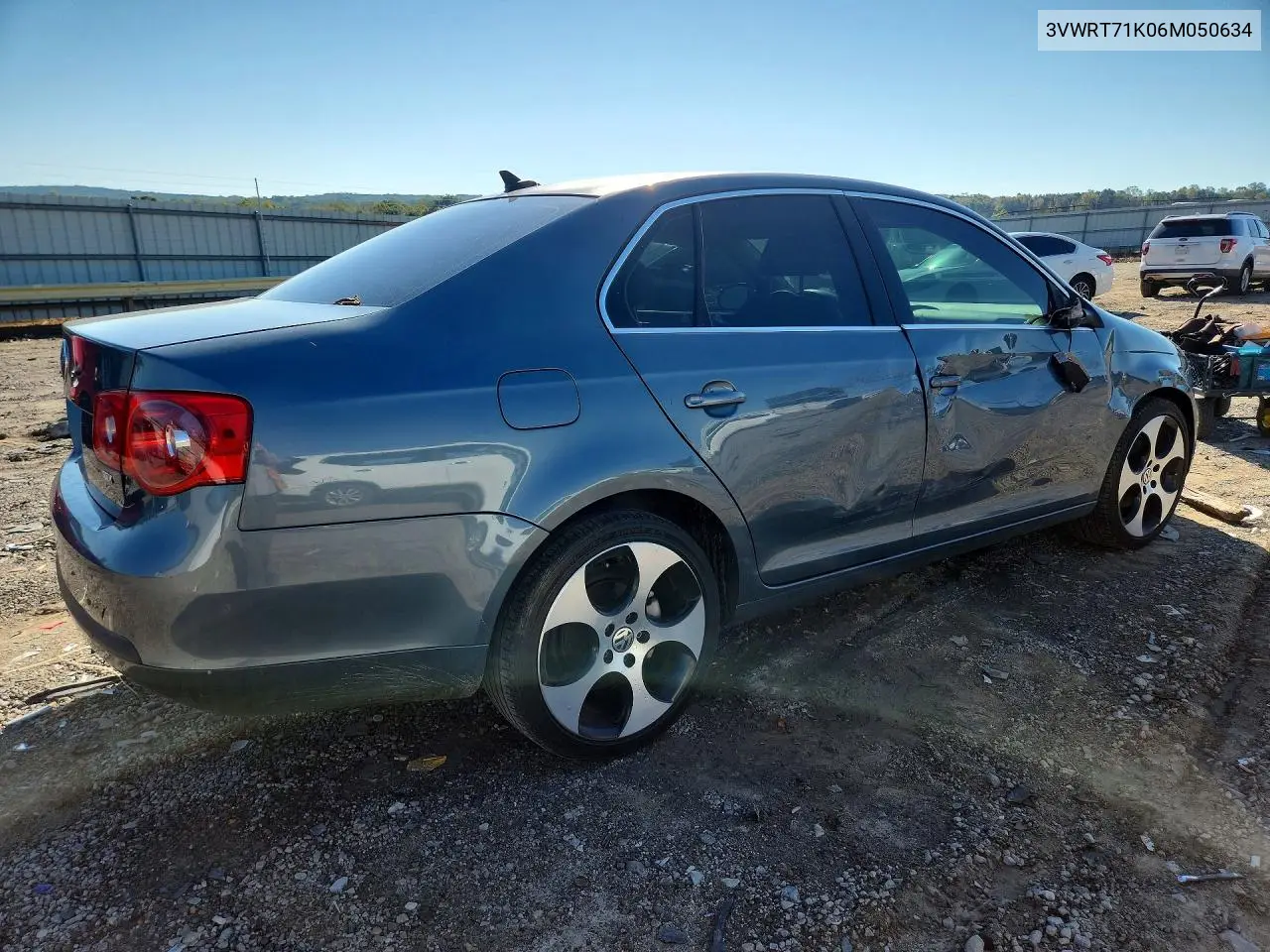 2006 VOLKSWAGEN JETTA VIN 3VWRT71K06M050634 — фото 3