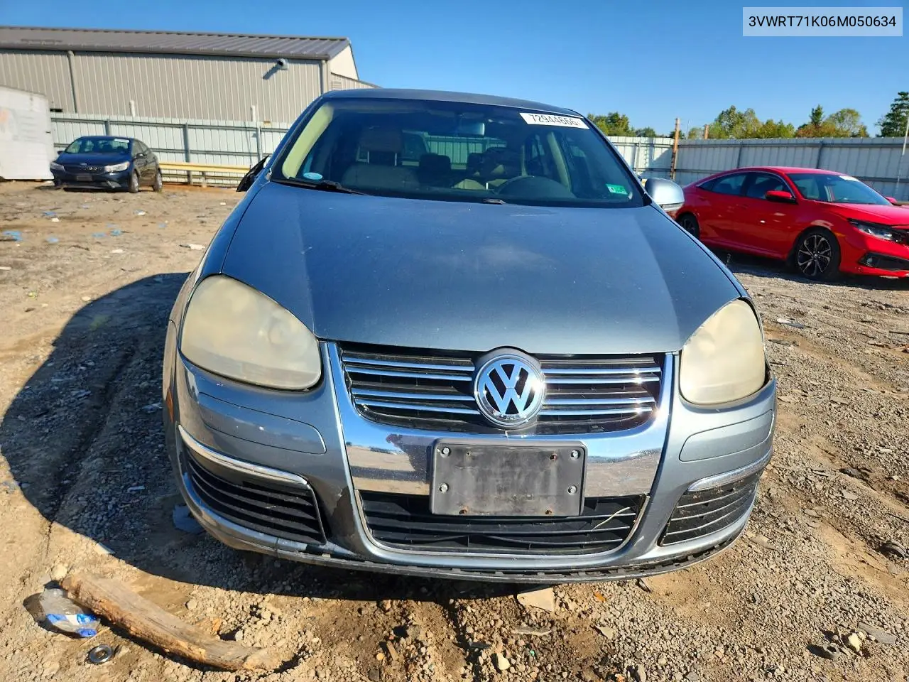2006 VOLKSWAGEN JETTA VIN 3VWRT71K06M050634 — фото 5
