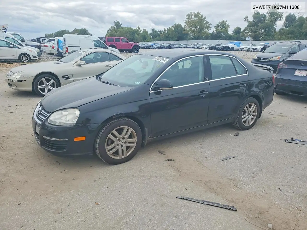 VOLKSWAGEN JETTA 2007, VIN 3VWEF71K67M113081