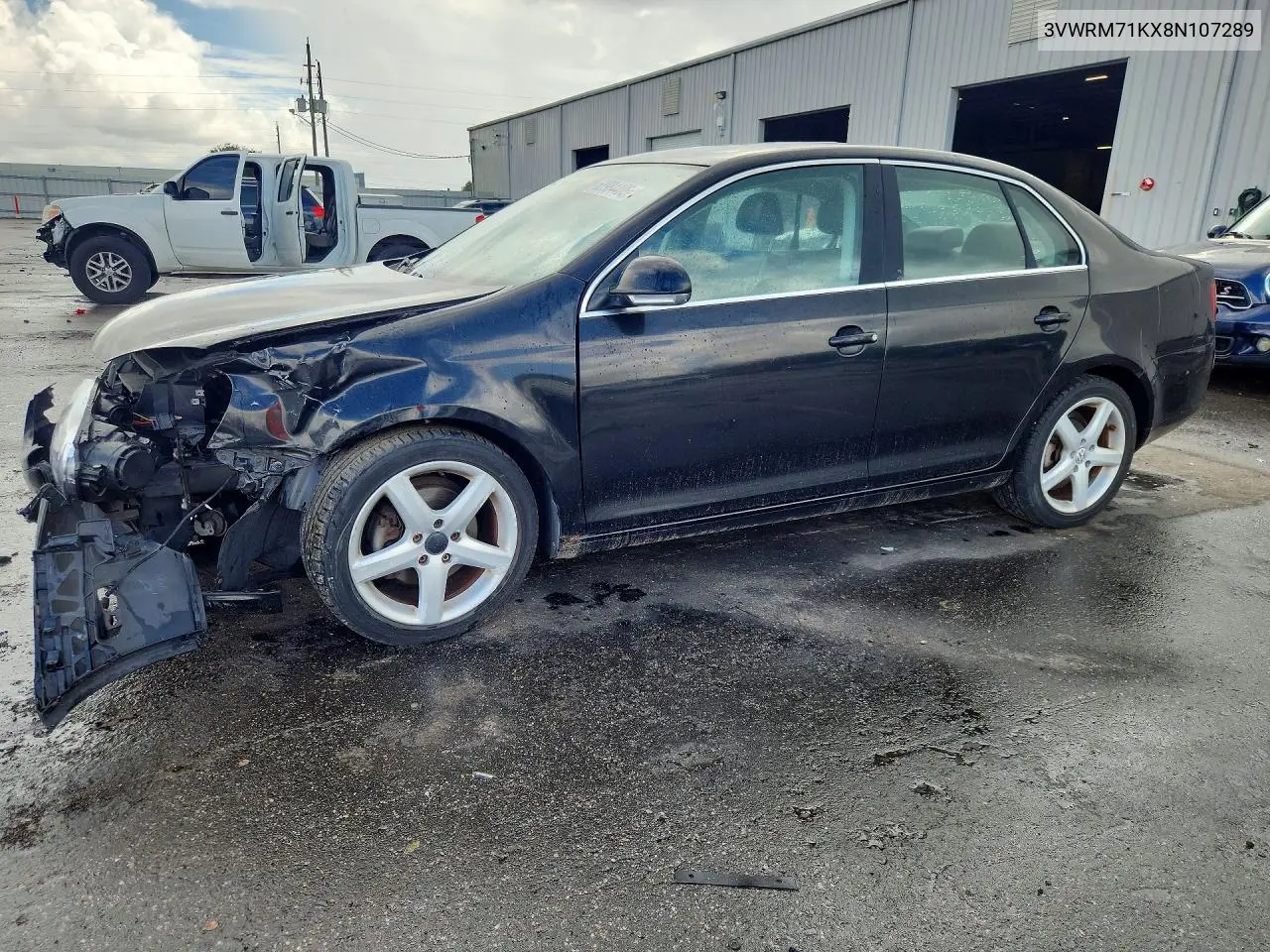 VOLKSWAGEN JETTA 2008, VIN 3VWRM71KX8M107289