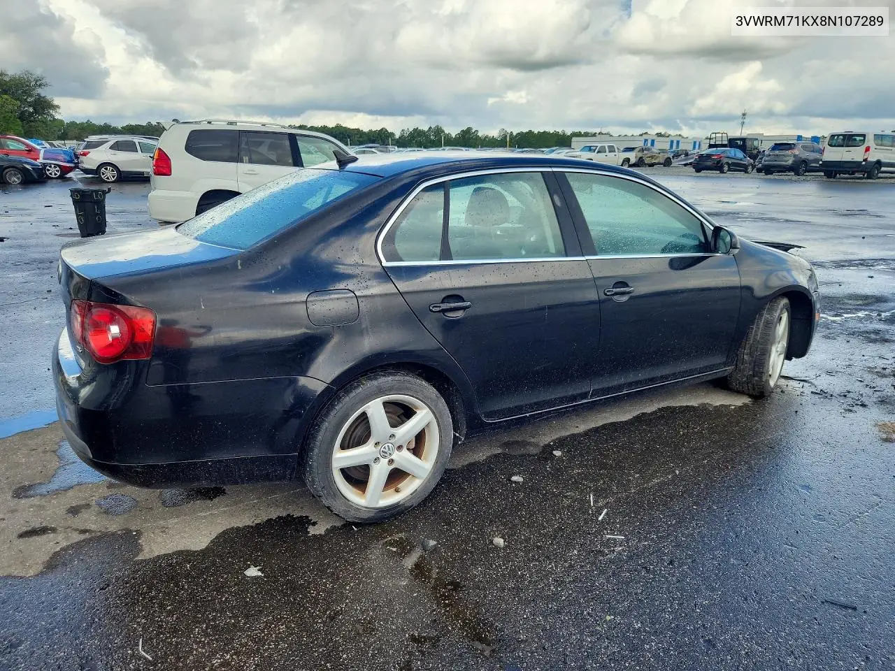 2008 VOLKSWAGEN JETTA VIN 3VWRM71KX8M107289 — фото 3