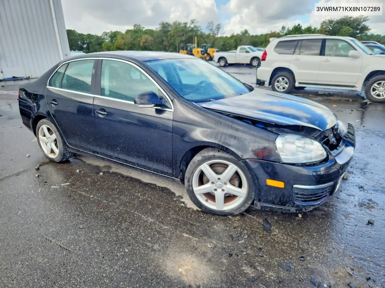 2008 VOLKSWAGEN JETTA VIN 3VWRM71KX8M107289 — фото 4