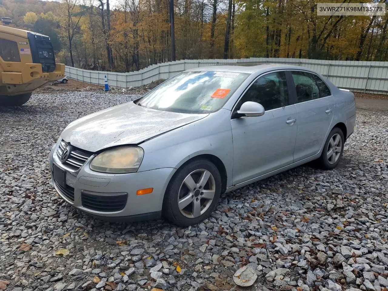 VOLKSWAGEN JETTA 2008, VIN 3VWRZ71K98M135778