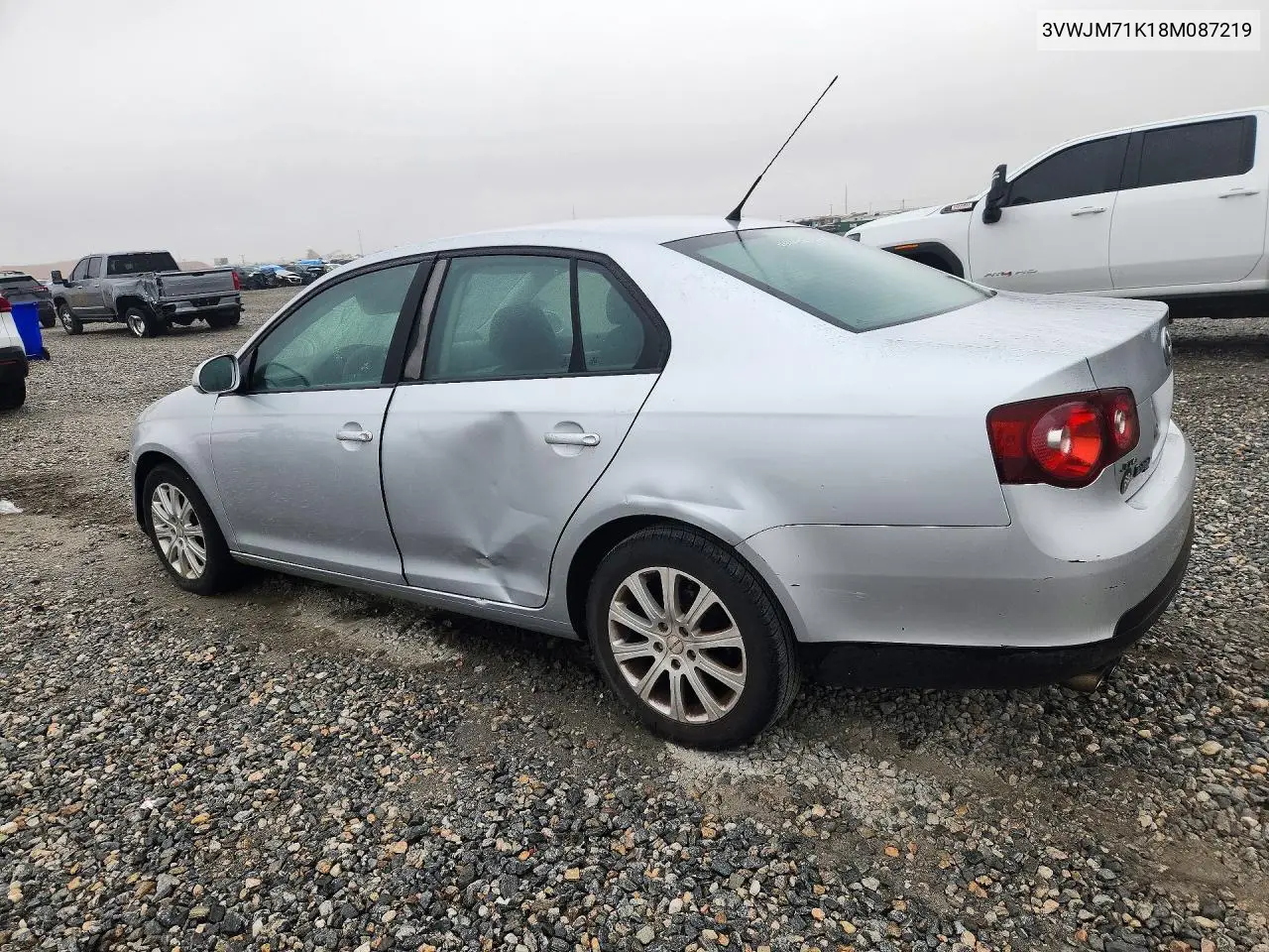 2008 VOLKSWAGEN JETTA VIN 3VWJM71K18M087219 — фото 2