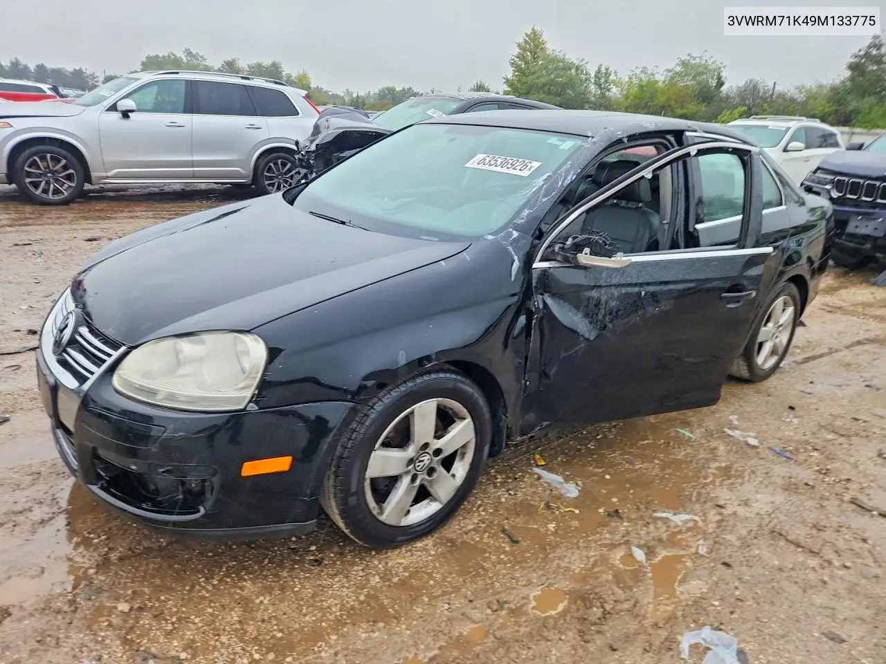 VOLKSWAGEN JETTA 2009, VIN 3VWRM71K49M133775