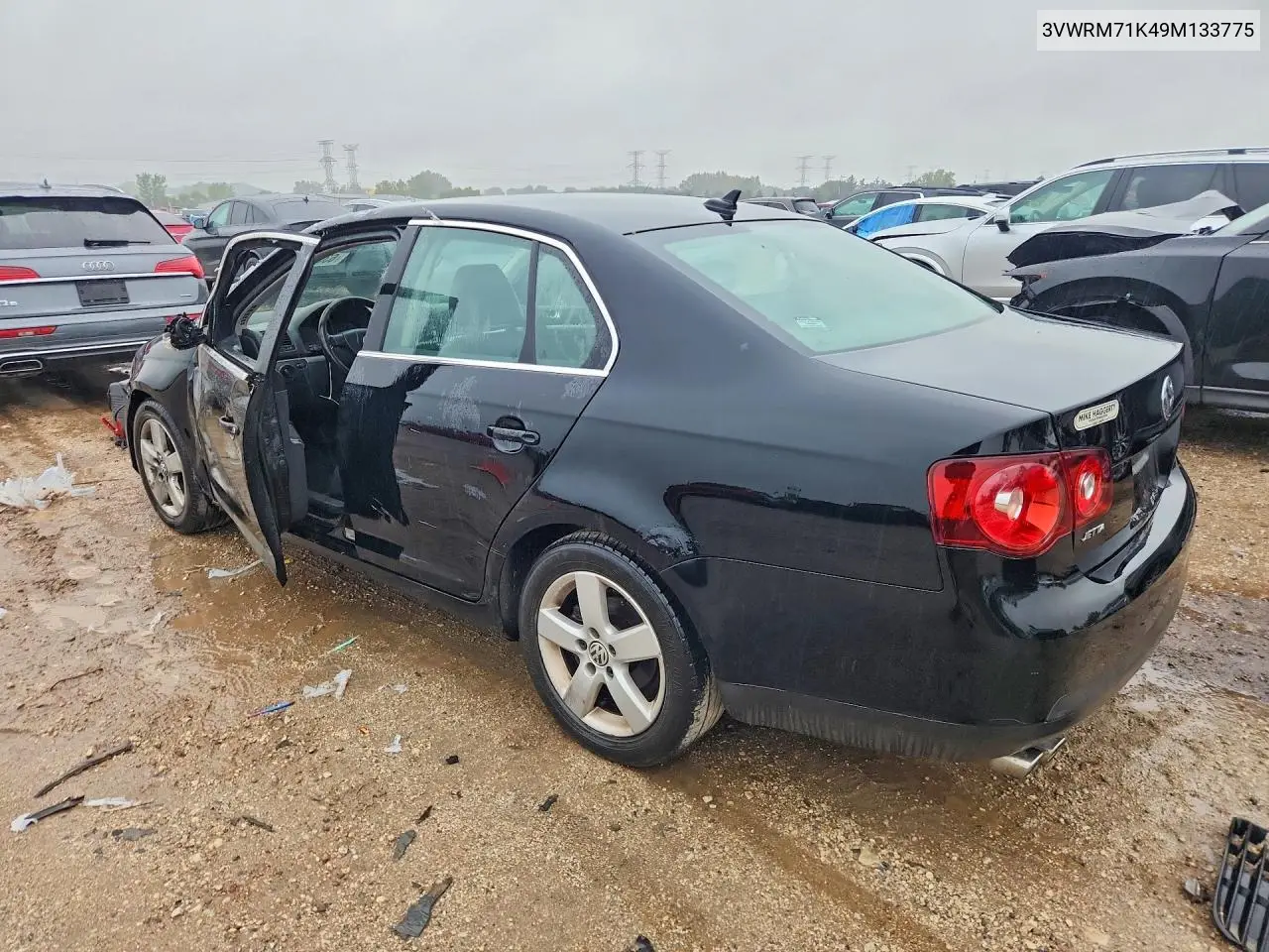 2009 VOLKSWAGEN JETTA VIN 3VWRM71K49M133775 — фото 2