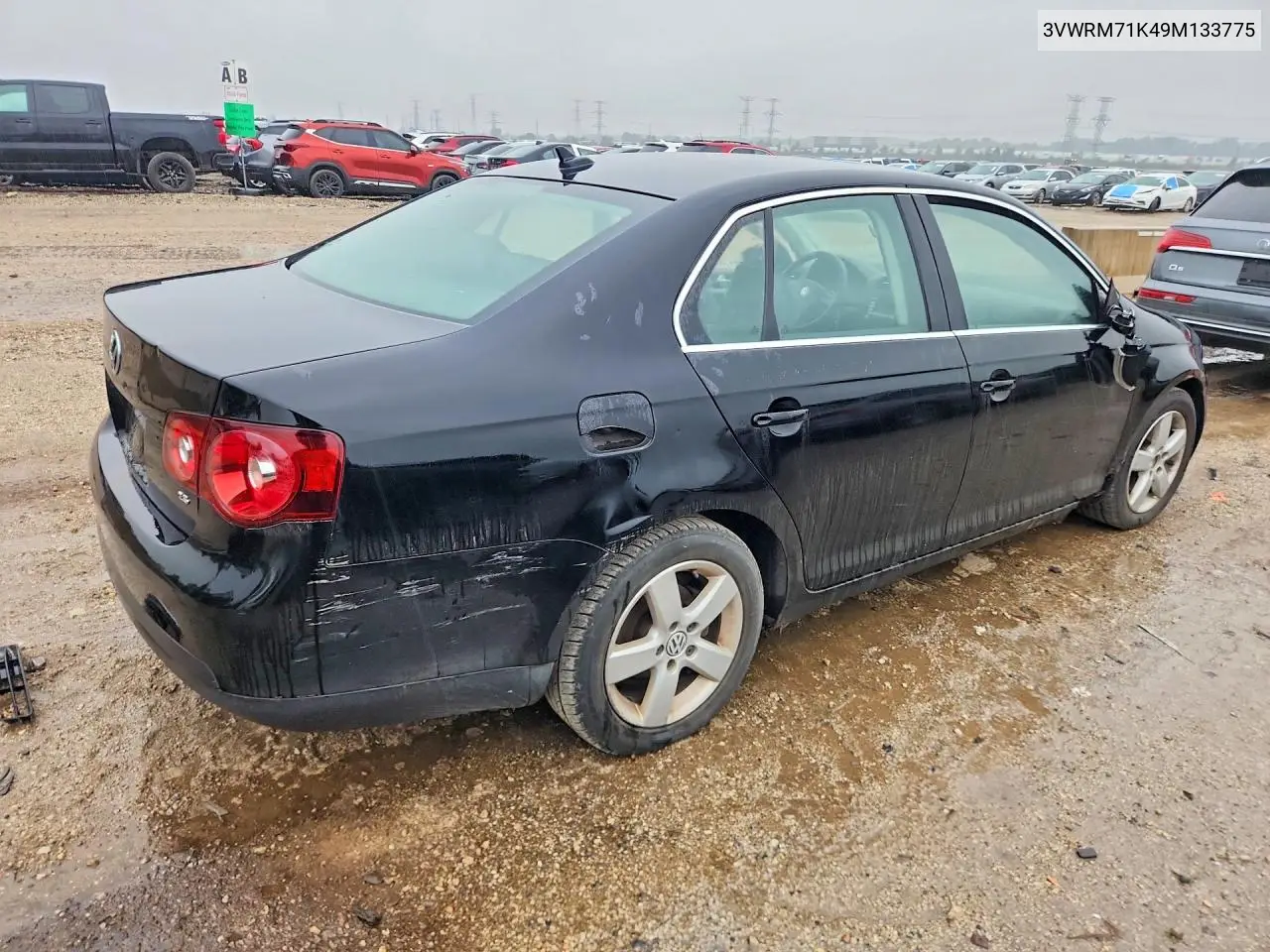 2009 VOLKSWAGEN JETTA VIN 3VWRM71K49M133775 — фото 3