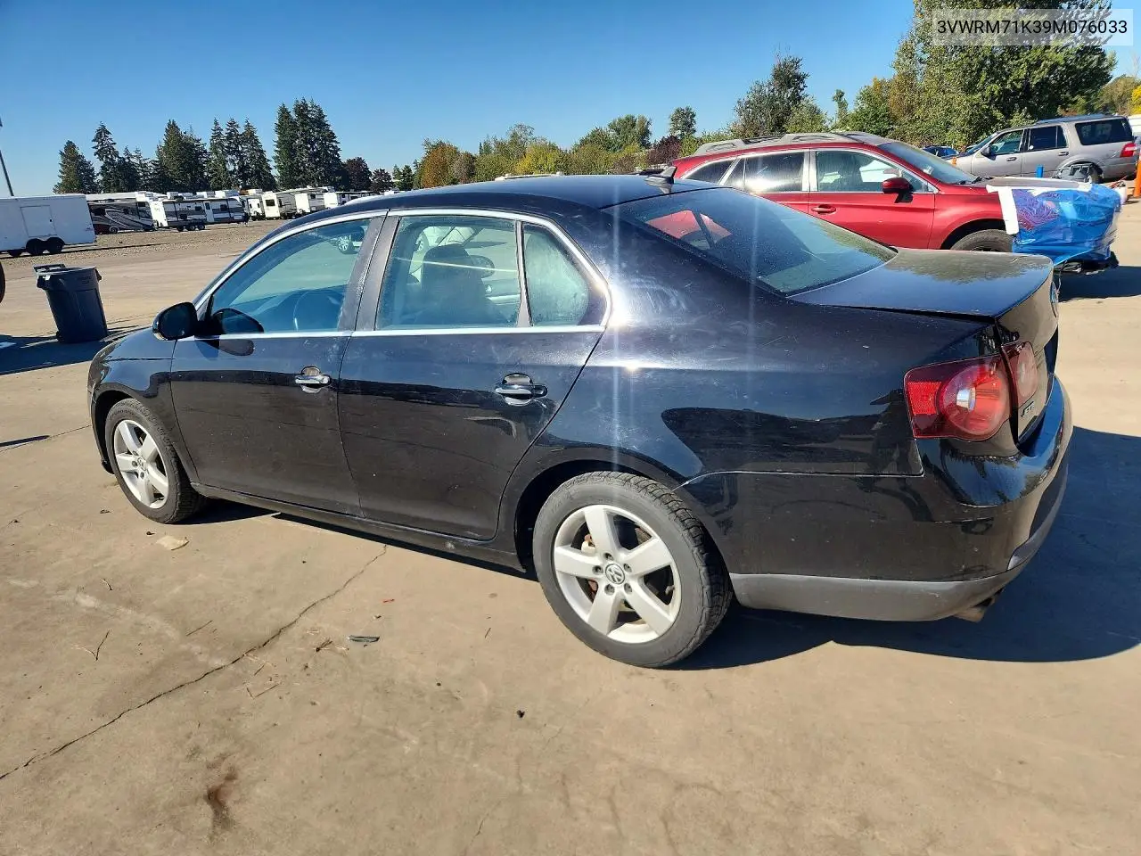 2009 VOLKSWAGEN JETTA VIN 3VWRM71K39M076033 — фото 2
