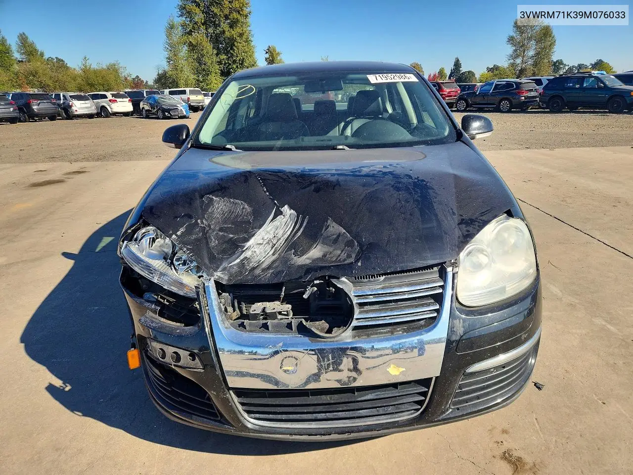2009 VOLKSWAGEN JETTA VIN 3VWRM71K39M076033 — фото 5