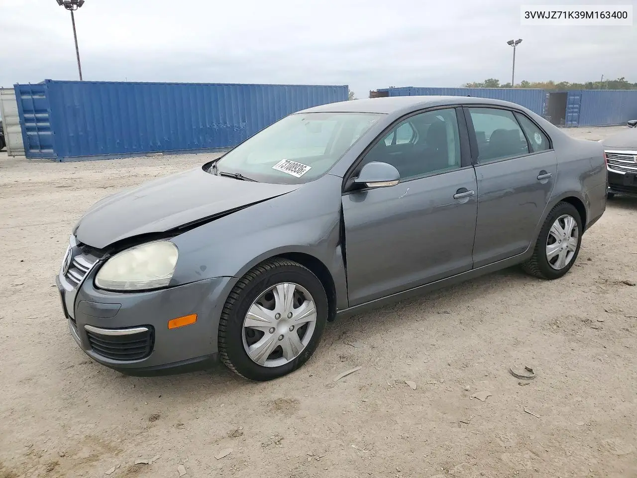 VOLKSWAGEN JETTA 2009, VIN 3VWJZ71K39M163400