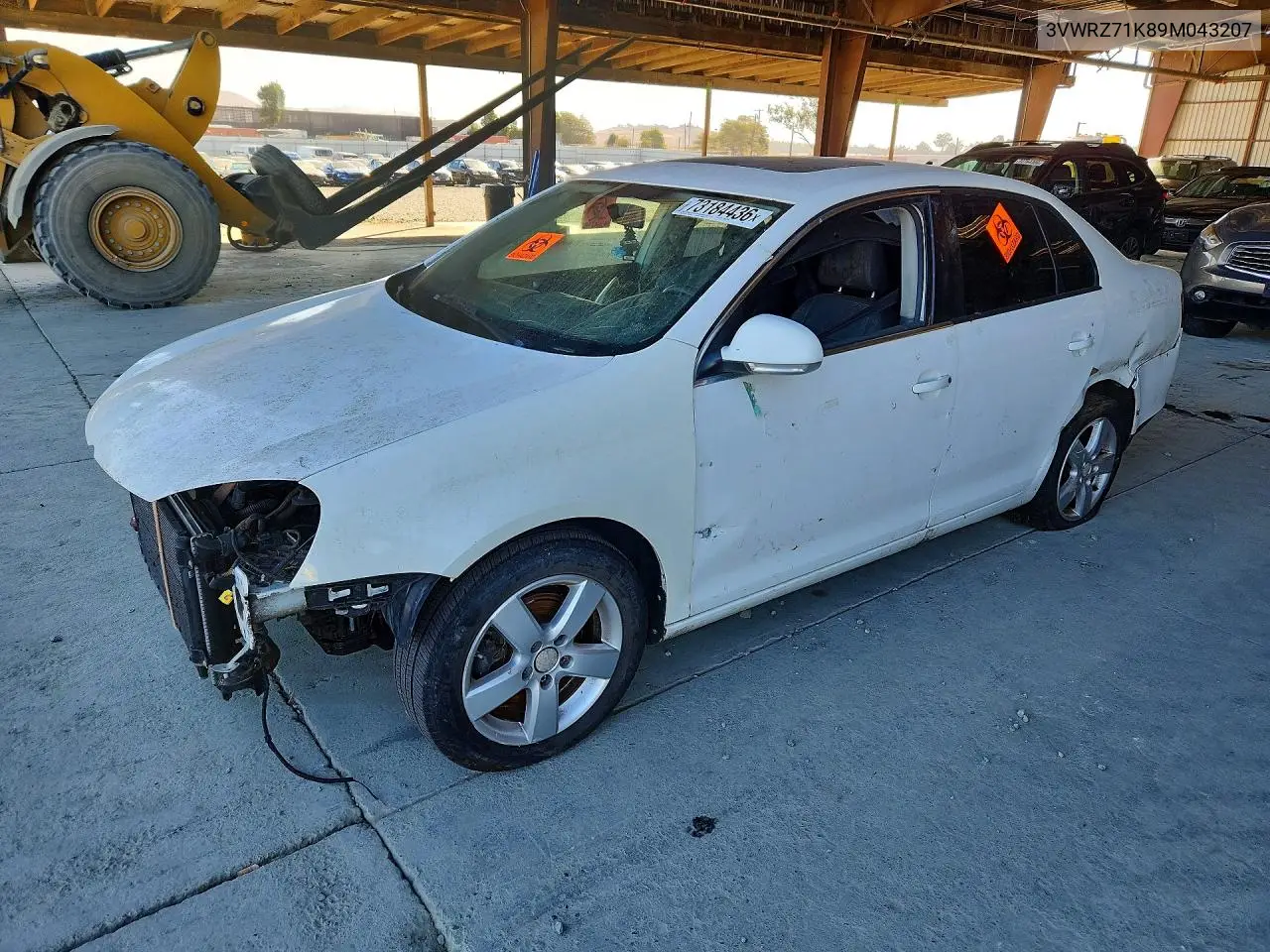 VOLKSWAGEN JETTA 2009, VIN 3VWRZ71K89M043207