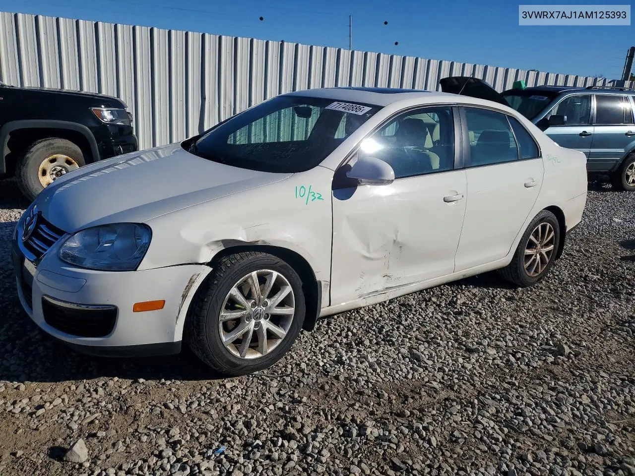 VOLKSWAGEN JETTA 2010, VIN 3VWRX7AJ1AM125393