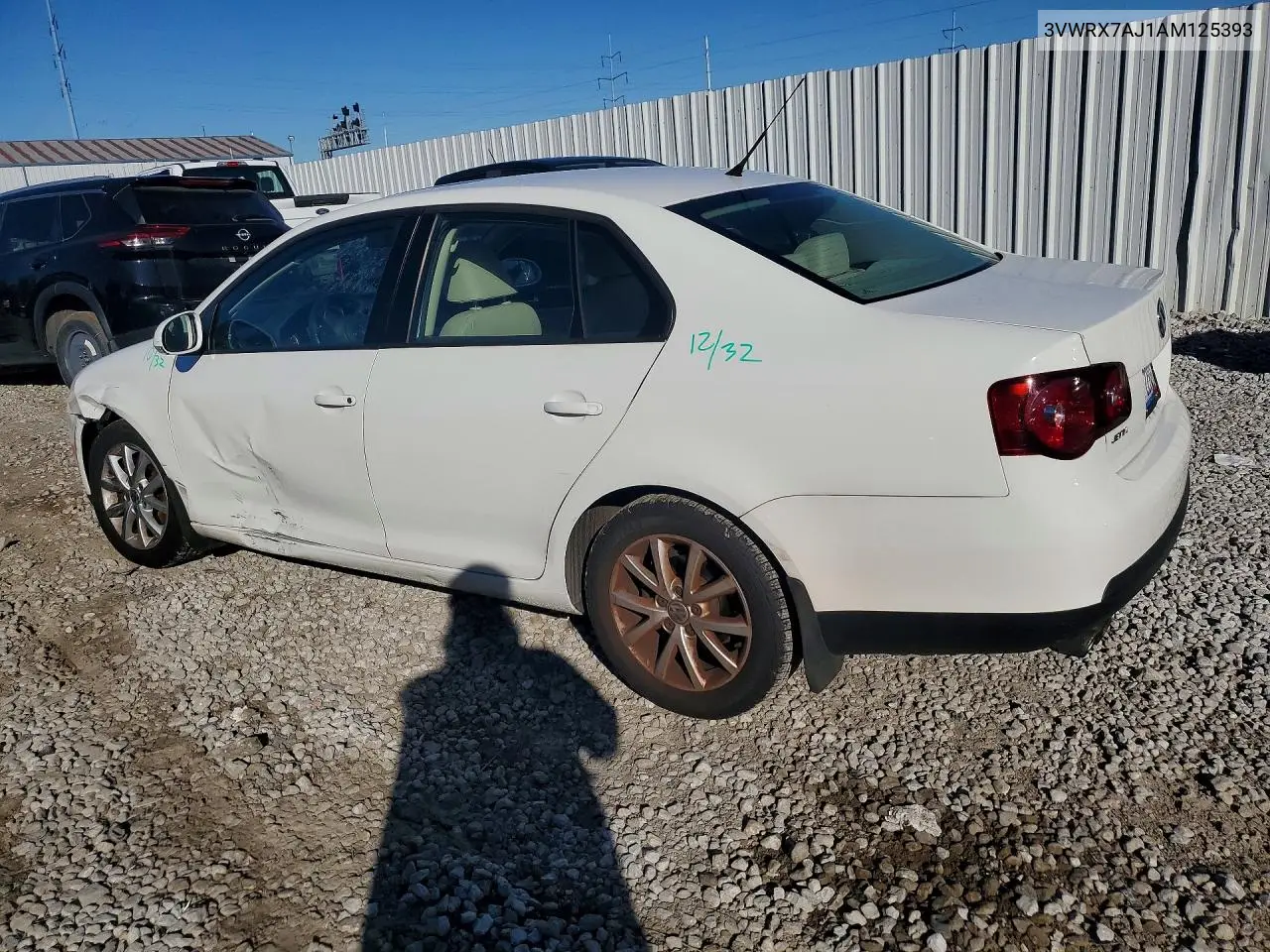 2010 VOLKSWAGEN JETTA VIN 3VWRX7AJ1AM125393 — фото 2