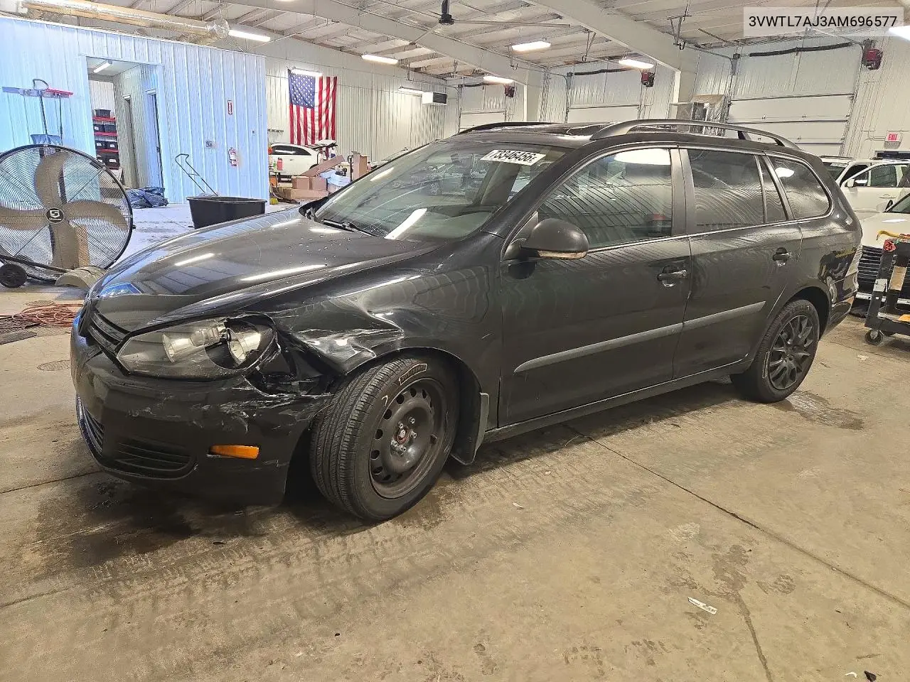 VOLKSWAGEN JETTA 2010, VIN 3VWTL7AJ3AM696577