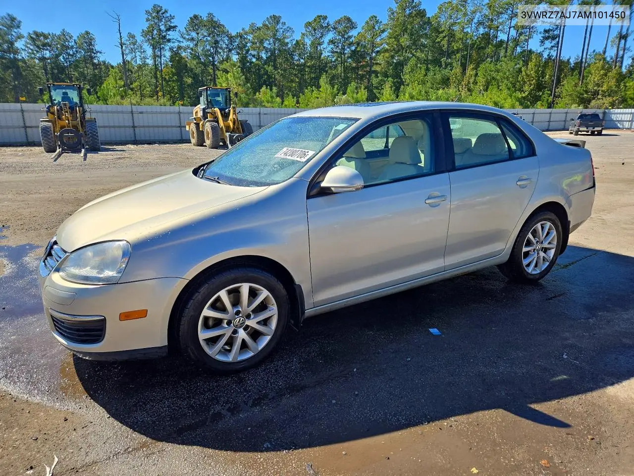 VOLKSWAGEN JETTA 2010, VIN 3VWRZ7AJ7AM101450