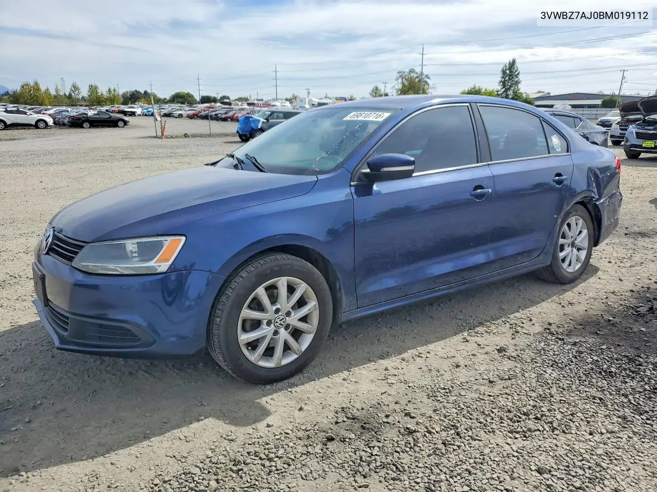 VOLKSWAGEN JETTA 2011, VIN 3VWBZ7AJ0BM019112