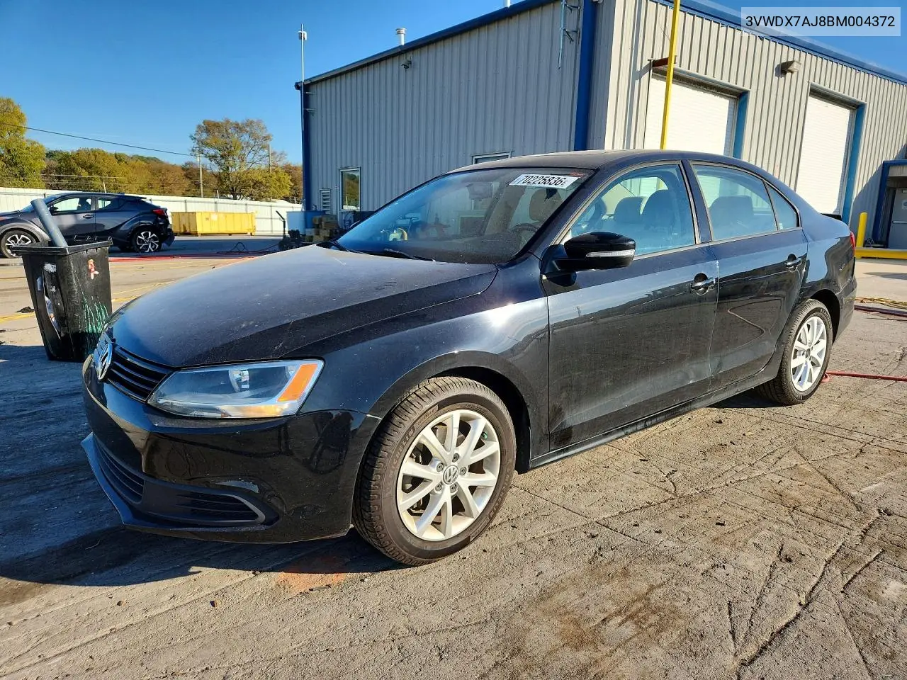 VOLKSWAGEN JETTA 2011, VIN 3VWDX7AJ8BM004372