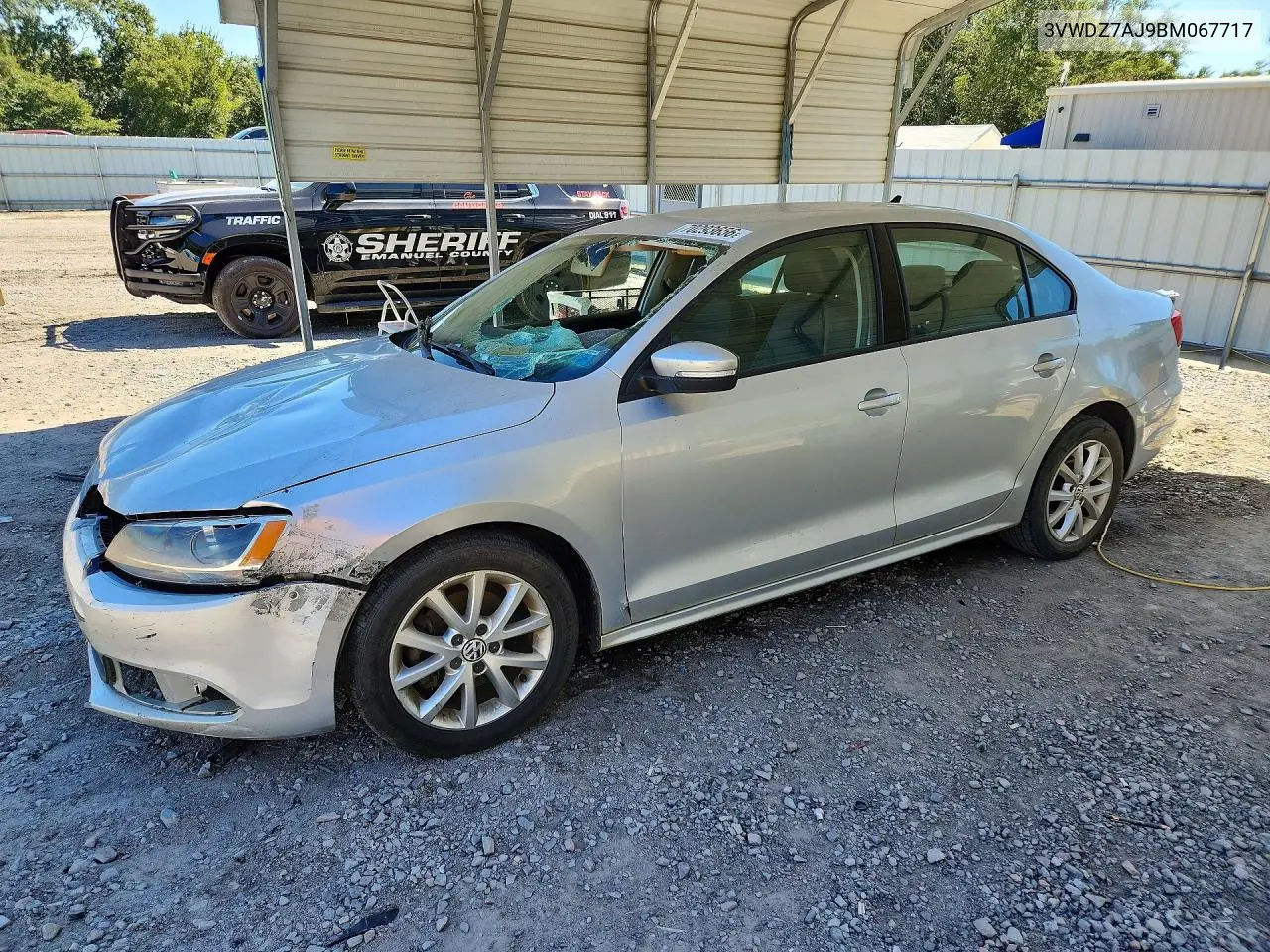 VOLKSWAGEN JETTA 2011, VIN 3VWDZ7AJ9BM067717