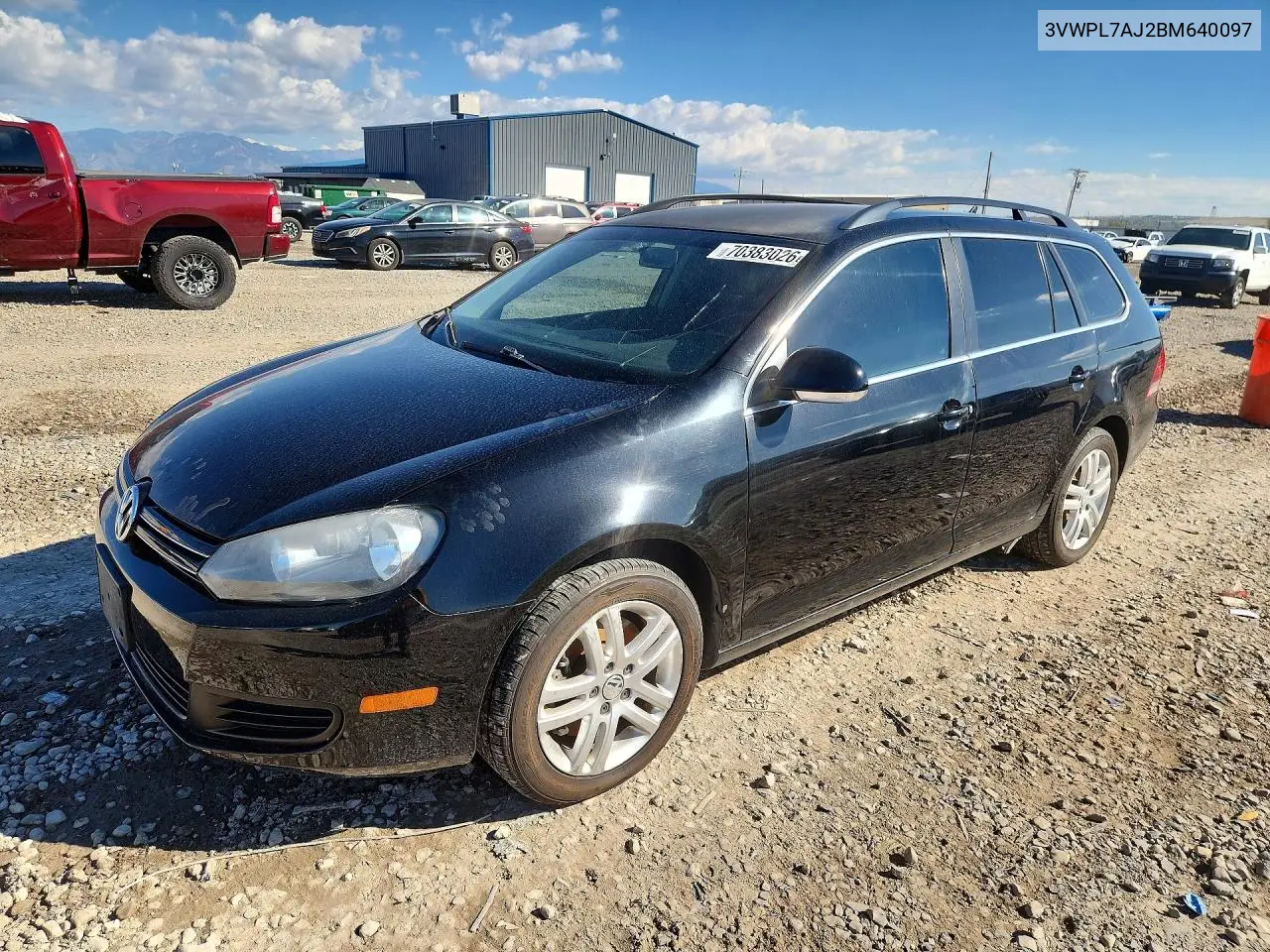 VOLKSWAGEN JETTA 2011, VIN 3VWPL7AJ2BM640097