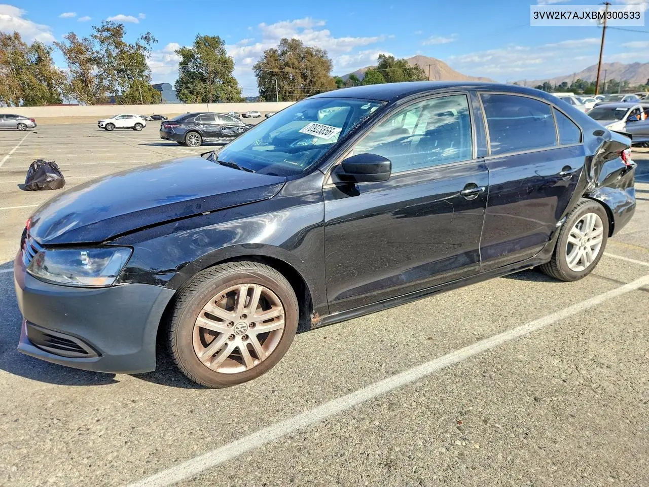 VOLKSWAGEN JETTA 2011, VIN 3VW2K7AJXBM300533
