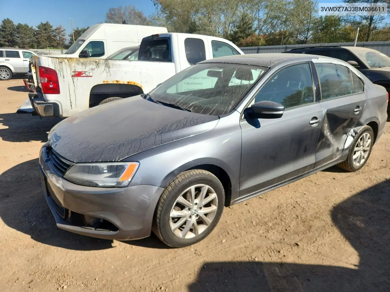 VOLKSWAGEN JETTA 2011, VIN 3VWDZ7AJ3BM036611