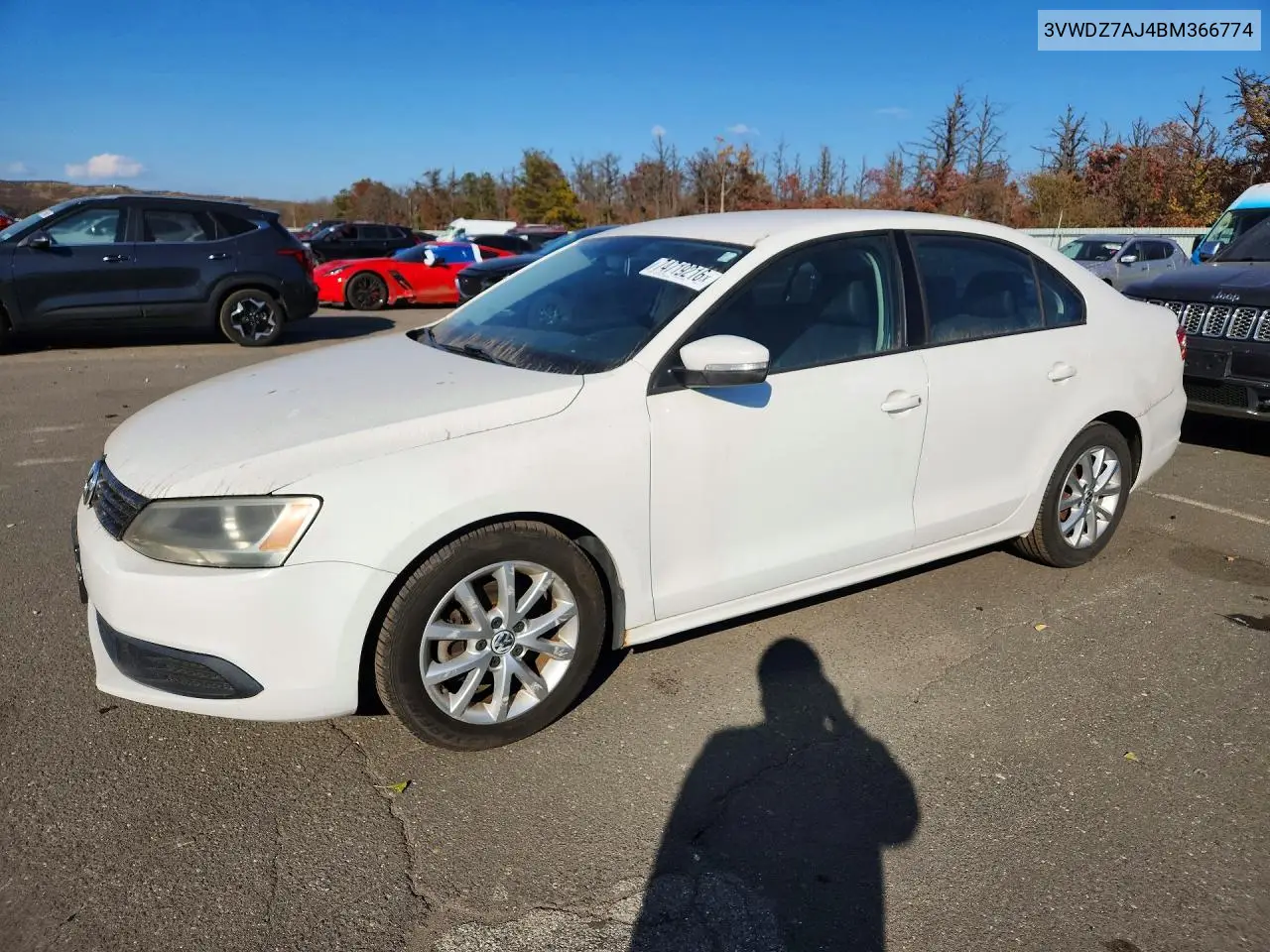 VOLKSWAGEN JETTA 2011, VIN 3VWDZ7AJ4BM366774