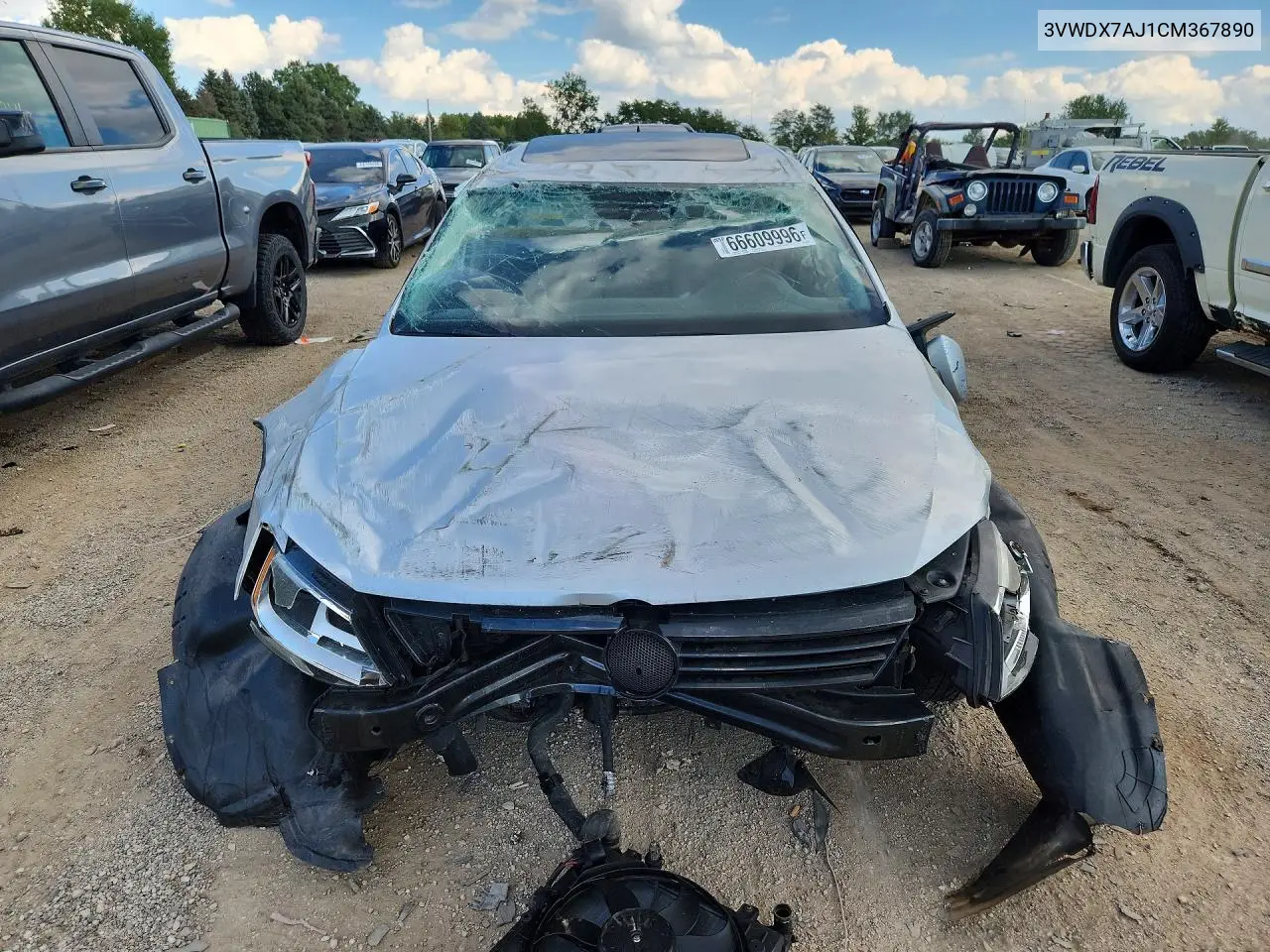 2012 VOLKSWAGEN JETTA VIN 3VWDX7AJ1CM367890 — фото 5