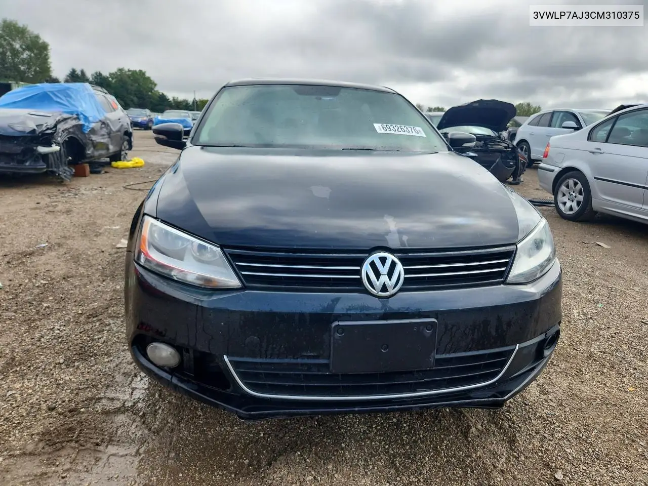 2012 VOLKSWAGEN JETTA VIN 3VWLP7AJ3CM310375 — фото 5