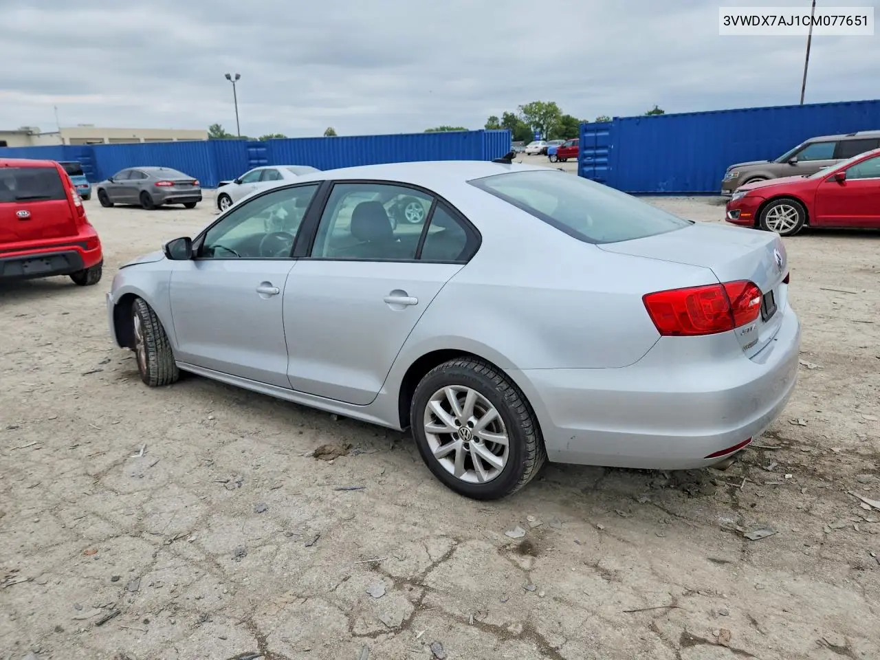 2012 VOLKSWAGEN JETTA VIN 3VWDX7AJ1CM077651 — фото 2