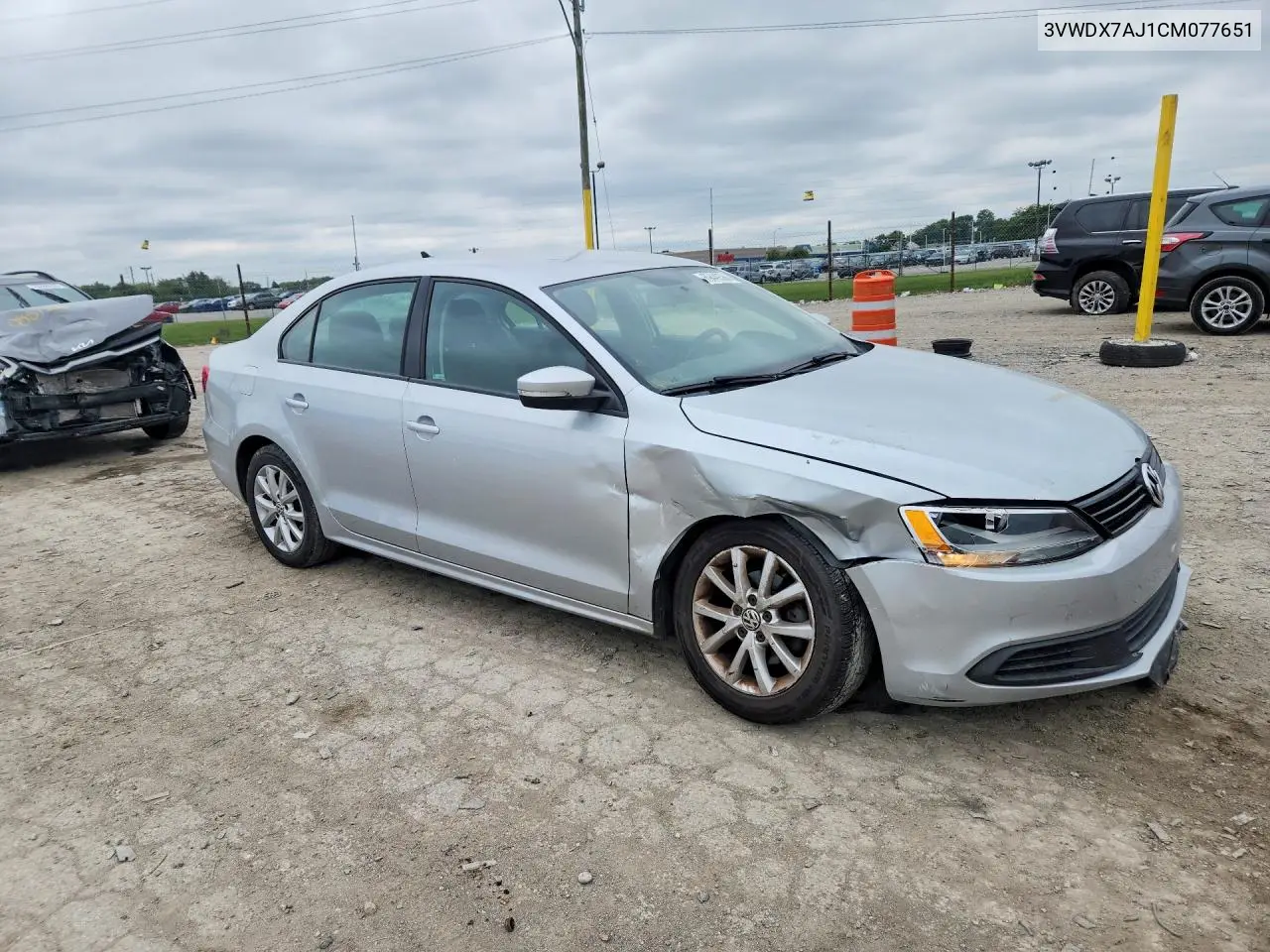 2012 VOLKSWAGEN JETTA VIN 3VWDX7AJ1CM077651 — фото 4