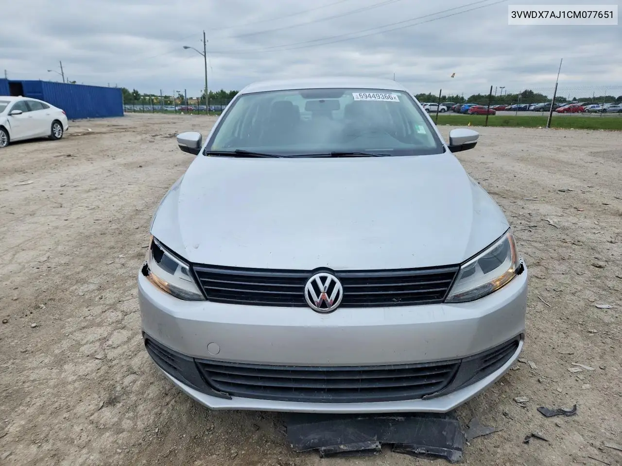 2012 VOLKSWAGEN JETTA VIN 3VWDX7AJ1CM077651 — фото 5