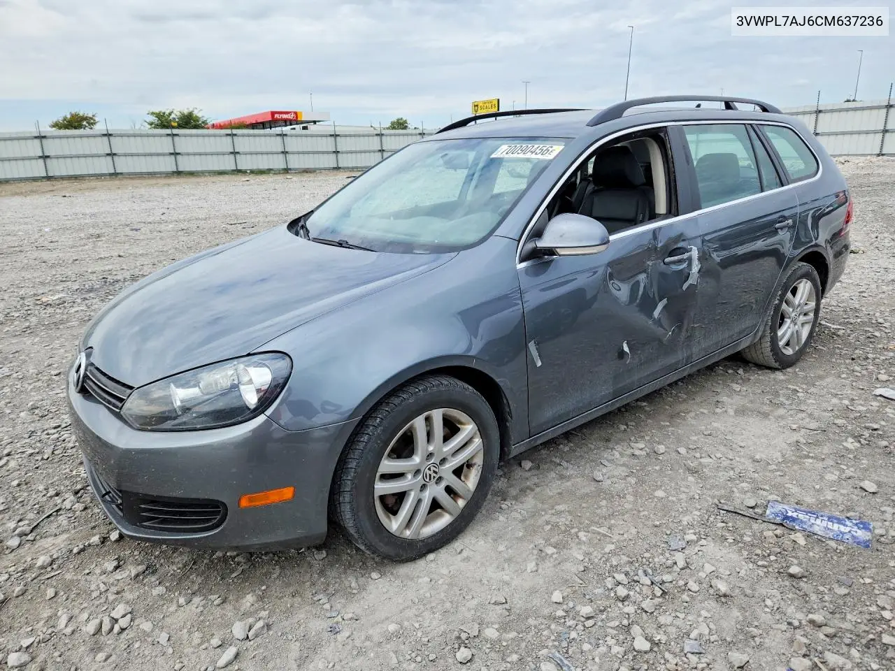 VOLKSWAGEN JETTA 2012, VIN 3VWPL7AJ6CM637236