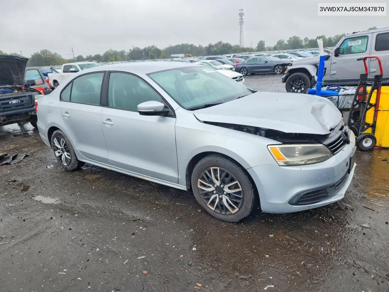 2012 VOLKSWAGEN JETTA VIN 3VWDX7AJ5CM347870 — фото 4