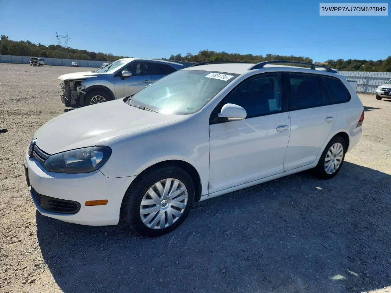VOLKSWAGEN JETTA 2012, VIN 3VWPP7AJ7CM623849
